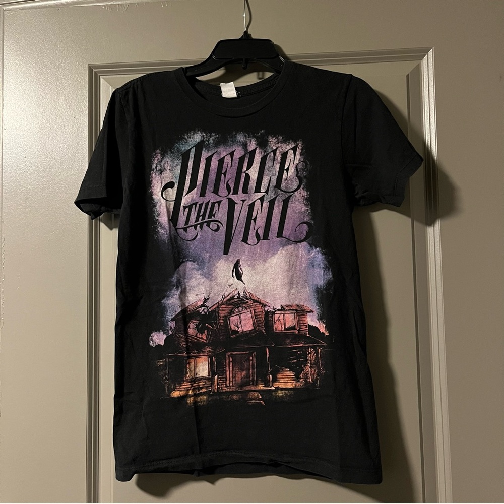 Pierce the Veil Collide with the Sky black emo band shirt small Hot Topic